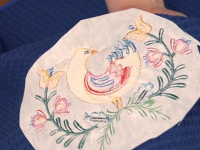 Hand Embroidery on Waffle Weave – It Can Be Done! –