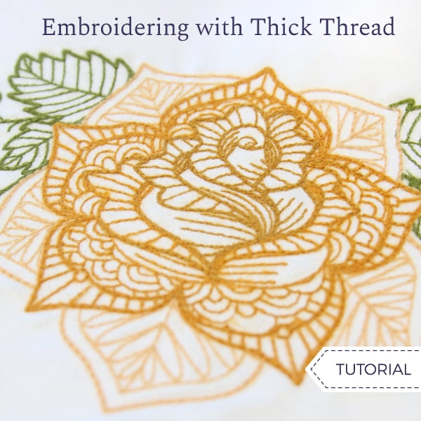 Embroidering with Thick Thread  Machine Embroidery Designs