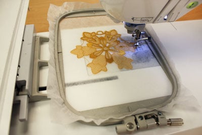 How to Machine Embroider Free-Standing Lace 