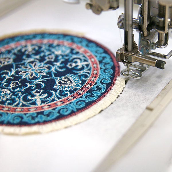 In-the-Hoop Fringe Mug Rug | Machine Embroidery Designs | Embroidery ...