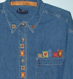 How to monogram a shirt pocket - Machine Embroidery Geek