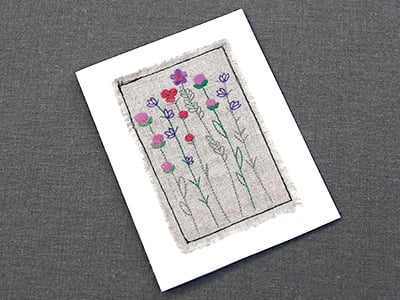 Greeting Cards - Combining Fabric and Cardstock