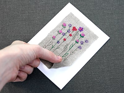 Make A Thing: Embroidered Cards  Diy embroidery cards, Fabric cards, Paper  embroidery