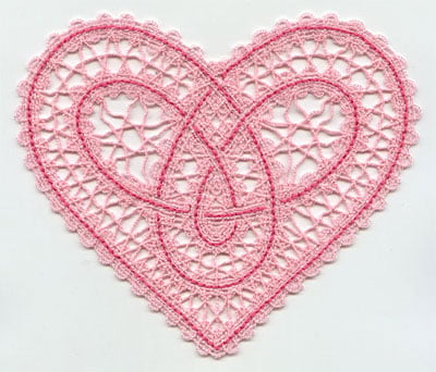 lace heart designs