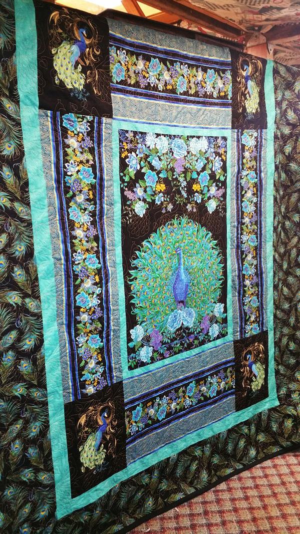 Pretty Peacocks Quilt | Machine Embroidery Designs | Embroidery Library