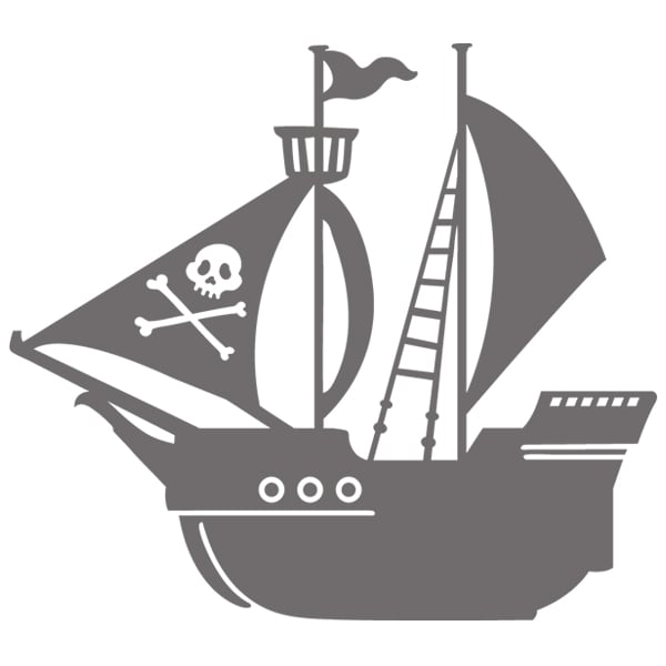 pirate ship silhouette clip art