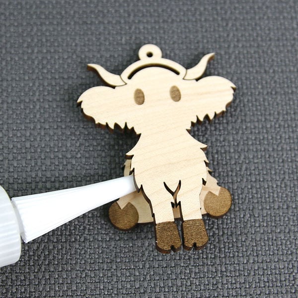 LongHorn Highland Cow Keychain Laser SVG Graphic by On The Beach Boutique ·  Creative Fabrica