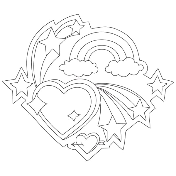 Heart Notebook Doodle [SVG, DXF] | Cutting Machine & Laser Cutting ...
