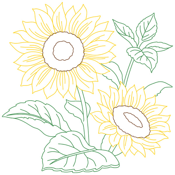 16,117 Sunflower Line Drawing Images, Stock Photos, 3D objects, & Vectors |  Shutterstock