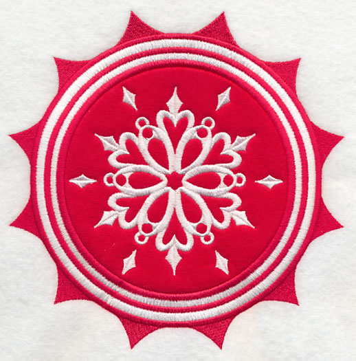 Christmas Snowflake Stamp (Applique)