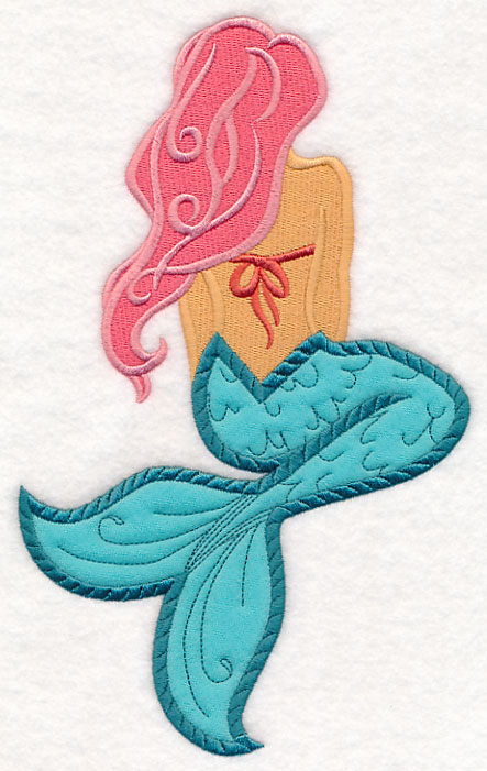 Design Works Zenbroidery Felt Applique Kits - Mermaid Silhouette