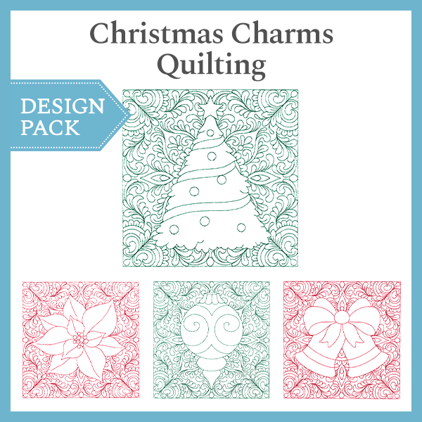 A Christmas Charms Quilting Design Pack - Md