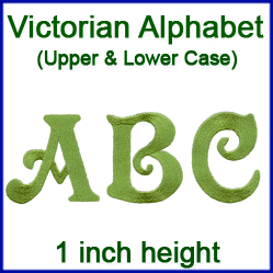 fancy victorian alphabet