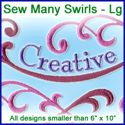 A Sew Many Swirls Design Pack - Lg