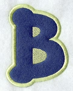 Dot Refrigerator Magnet Letter B - 4 inch (In-the-Hoop)