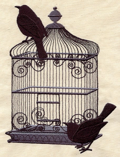 French Vintage Bird Cage Swallow. Instant Download Digital Image No.62  Iron-on Transfer to Fabric burlap, Linen Paper Prints cards, Tags - Etsy