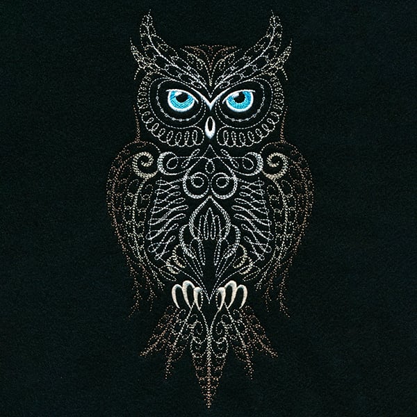Calligraphic Horned Owl