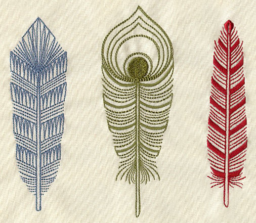 Patterned Feathers