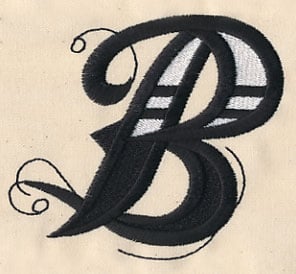 Inked Letter B