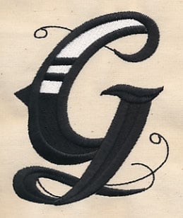 Inked Letter G