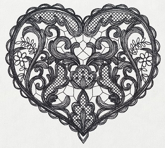 Delicate Lacy Heart