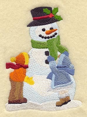 Snowman with Children (Cardstock)