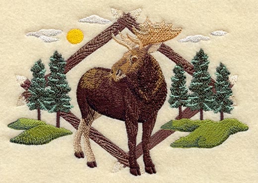 Moose Wildlife Animal - Diamond Painting 