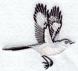 flying mockingbird outline