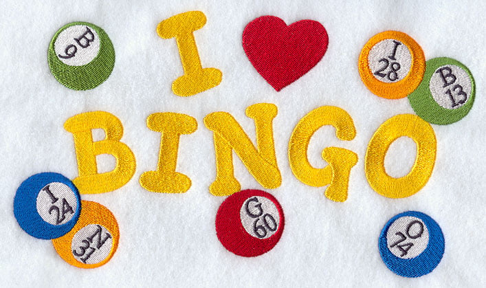 Heart Bingo Markers Embroidery Design