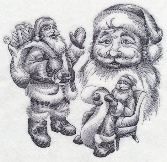 Poster Santa Claus drawing - PIXERS.NET.AU-saigonsouth.com.vn