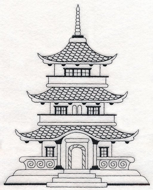 How To Draw A Pagoda, Japanese Pagoda, Step by Step, Drawing Guide, by  finalprodigy - DragoArt