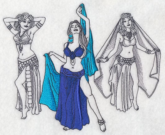 Coloring Page for Adults Belly Dancer Greyscale Coloring - Etsy