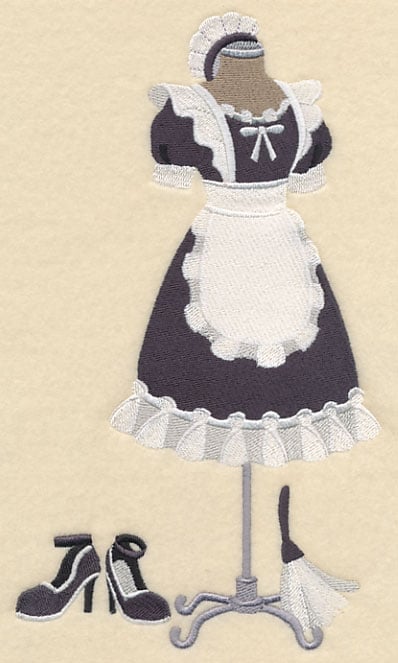 French Maid Costume Dress Form