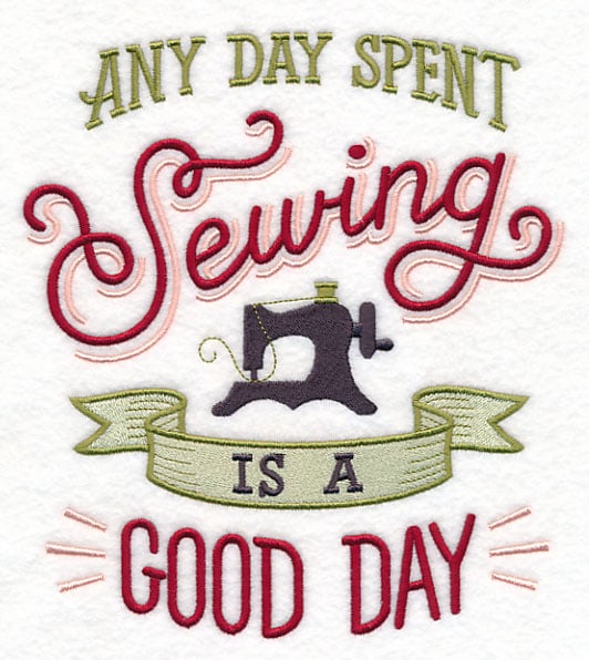 Sewing Sticker, Any Day Spent Sewing is A Good Day, Sewing Gift, Love Sewing,  Sewing Gifts for Her, Sewing Gifts Women, Sew Gift, SW194WM09 