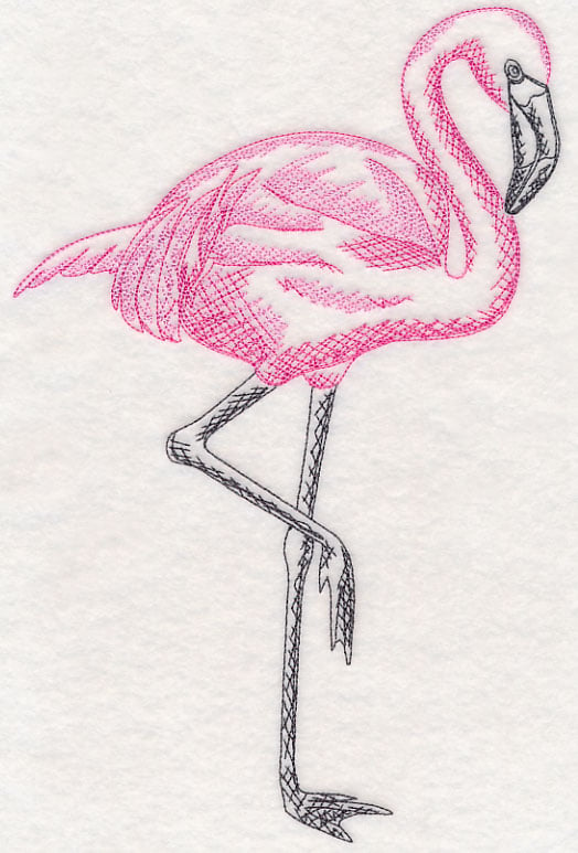 Custom Flamingo Outline Sticker By Honeysuckle - Artistshot