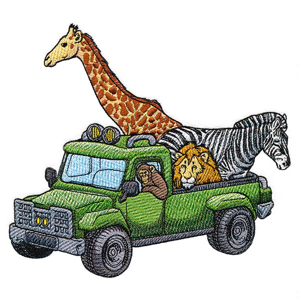 safari truck clipart