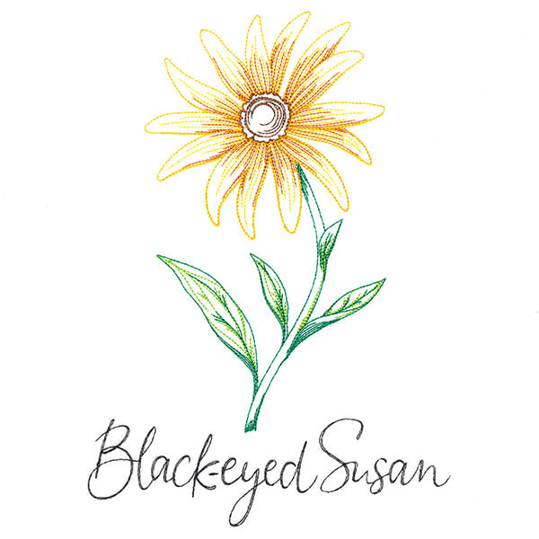 black eyed susan flower tattoo
