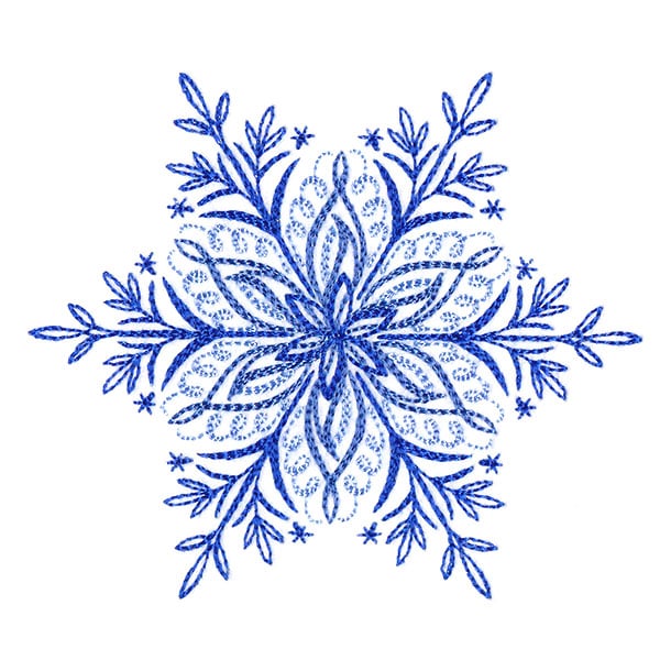Winter Snowflake Calligraphy 2