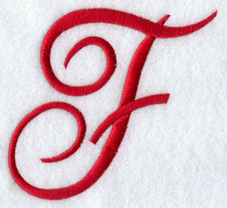 the letter f in script