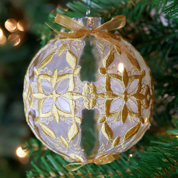 Kaleidoscope Christmas Ornament Cover (Organza)