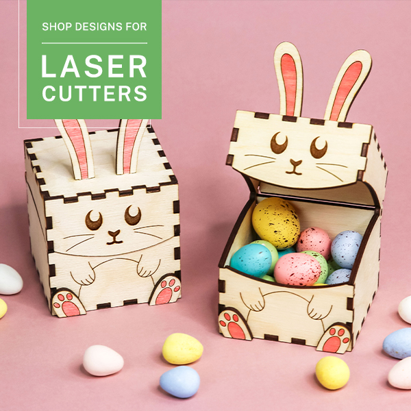 Shop designs for laser cutters - Image features: Bunny boxes