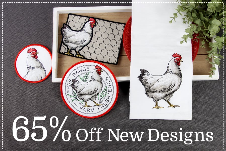 65% off new designs - Image feature: Farmhouse chicken designs