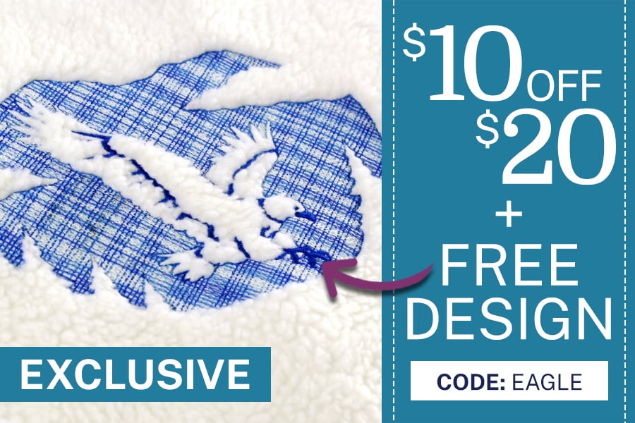$10 off $20 purchase + Free embossed eagle with $10 purchase - code: EAGLE