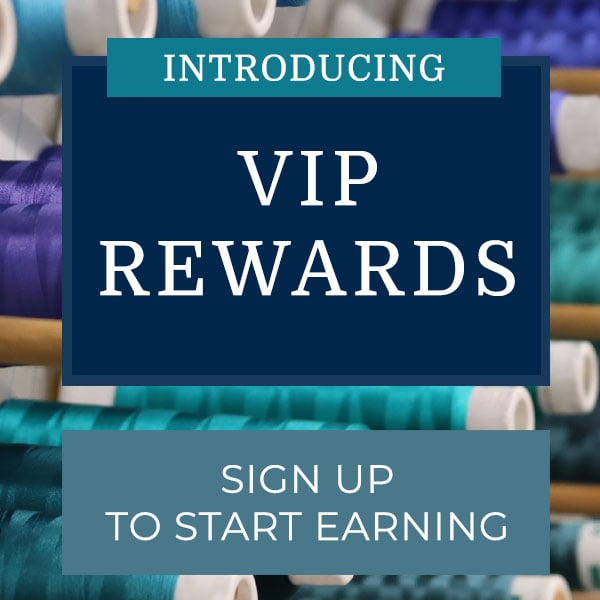 Introducing Embroidery Library VIP Rewards - image features: machine embroidery thread