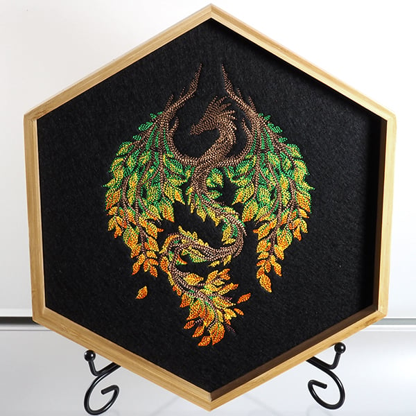 Summer Botanicals Dragon in dice tray