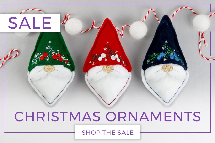 sale: Christmas Ornaments sale - image features: christmas gnome bunting 