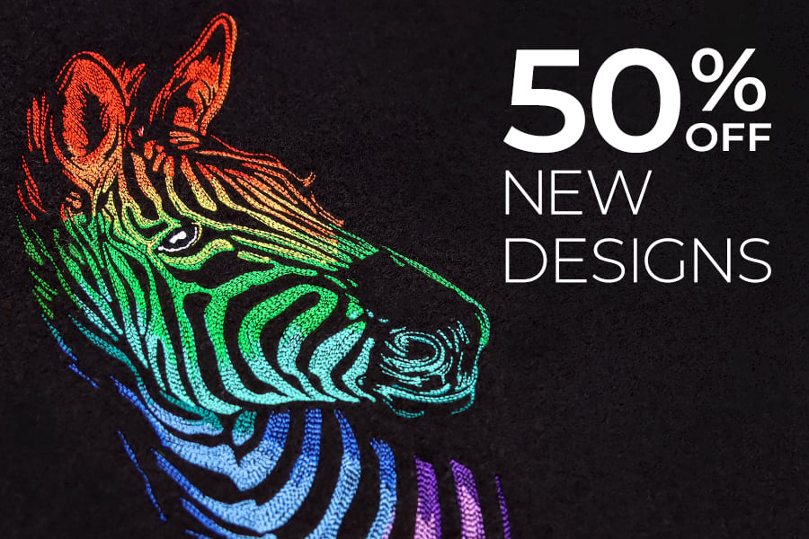 New Designs - on sale now - Image features: Wild Rainbow Zebra 